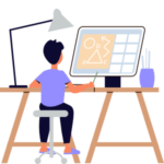 Architect Working Illustration