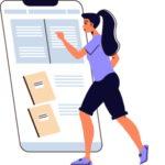 Browse Mobile Illustration
